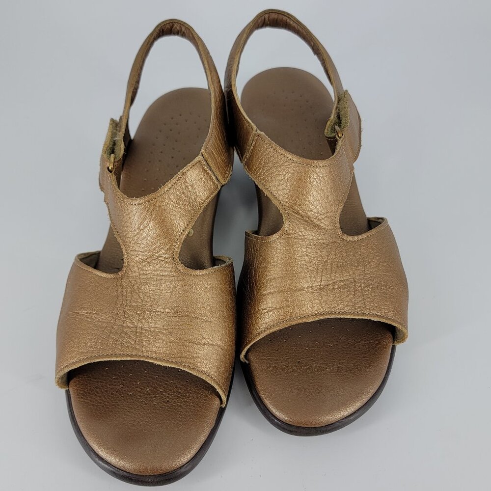 SAS Suntimer Sandals Copper Leather Tripad Comfort Adjustable Strap Women's 9M